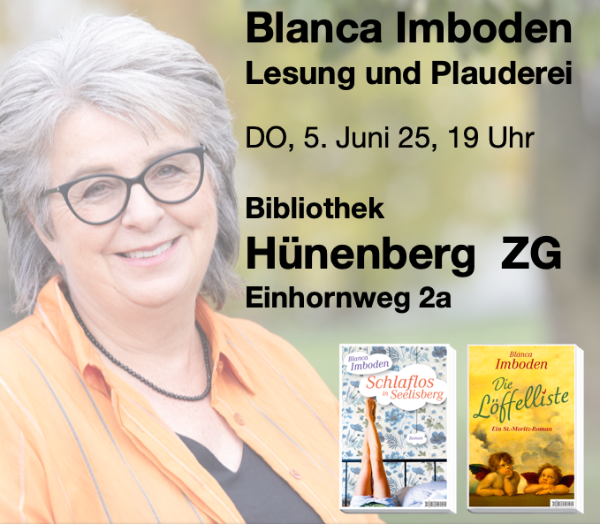 Lesung und Plauderei mit Blanca Imboden