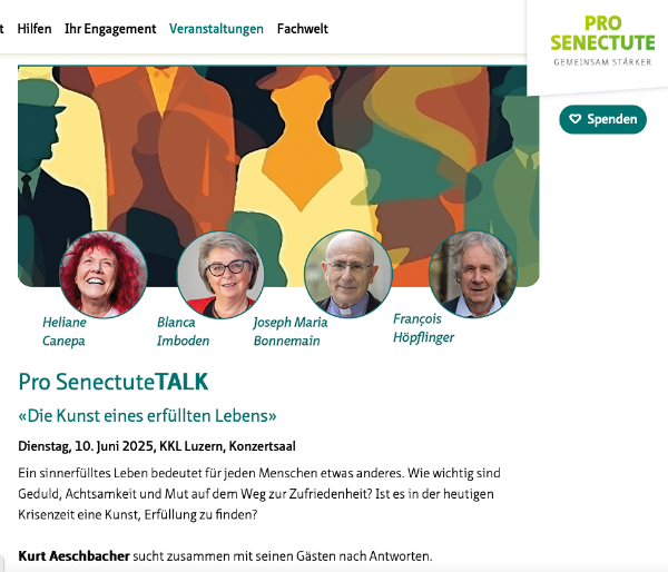 Talk mit Blanca Imboden und Kurt Aeschbacher