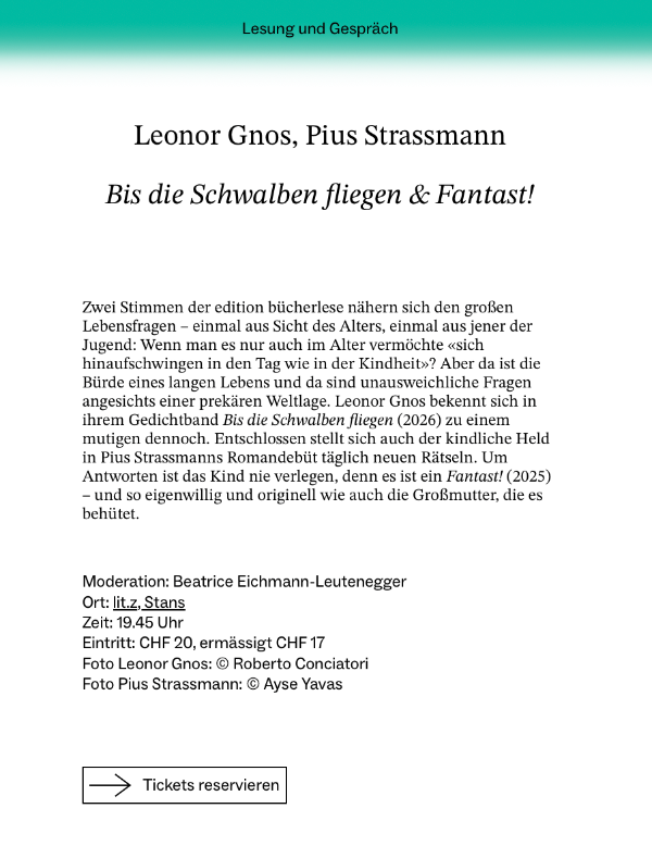 Bis die Schwalben fliegen & Fantast