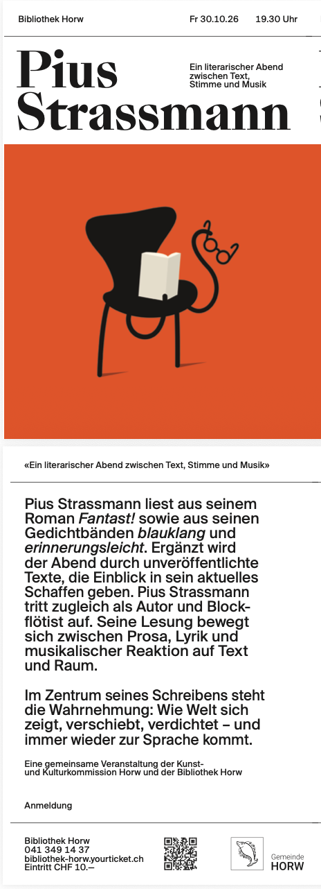 pius strassmann – ein literarischer abend zwischen text, stimme und musik