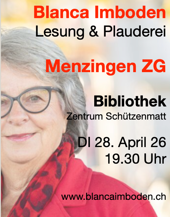 Blanca Imboden: Lesung & Plauderei