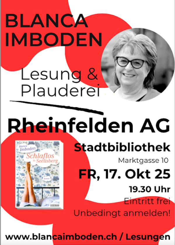 Lesung & Plauderei mit Blanca Imboden